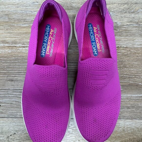 Skechers Fuchsia Slip-On Sneakers - Picture 2 of 8